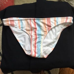 Striped Bathing Suit Bottoms